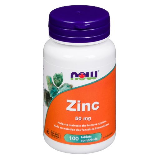 Picture of NOW ZINC 50MG 100S                                   