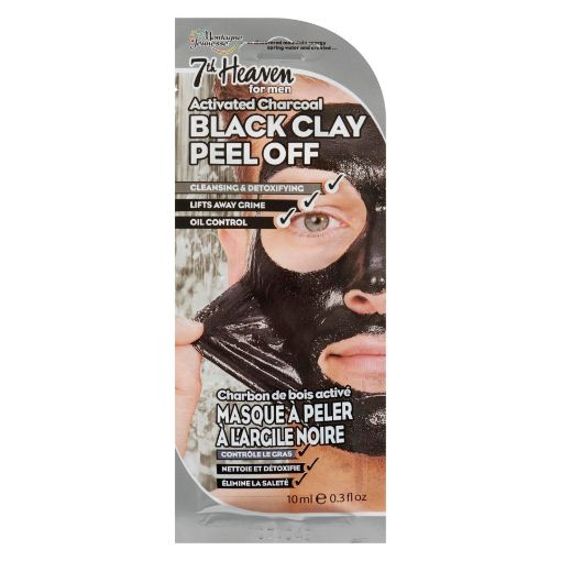 Picture of 7TH HEAVEN MENS BLACK CLAY PEEL OFF MASK 10ML                              