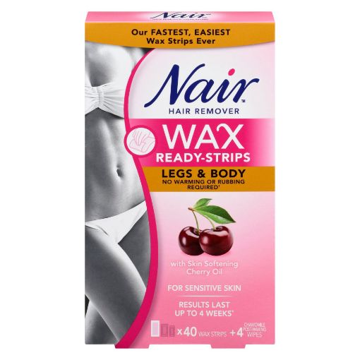 Picture of NAIR WAX STRIPS BODY CHERRY 40S                                            