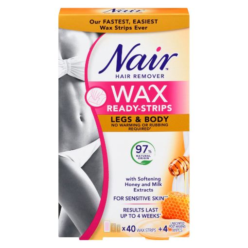 Picture of NAIR 97% HONEY AND WAX STRIPS NATURAL WAX STRIPS 40S                       