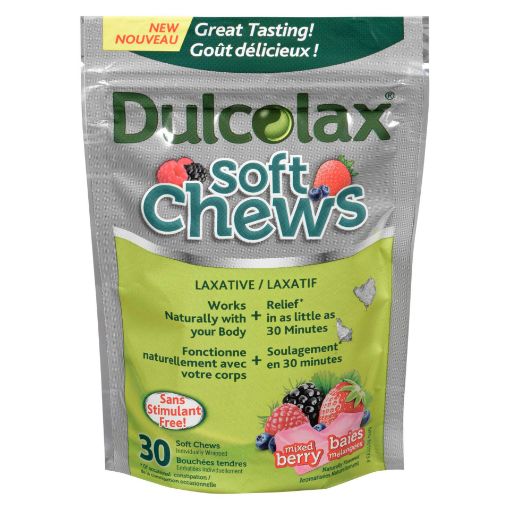 Picture of DULCOLAX SOFT CHEWS - ADULT - MIXED BERRIES 30S