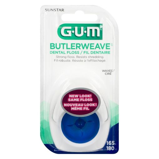 Picture of GUM BUTLERWEAVE DENTAL FLOSS - WAXED 165M