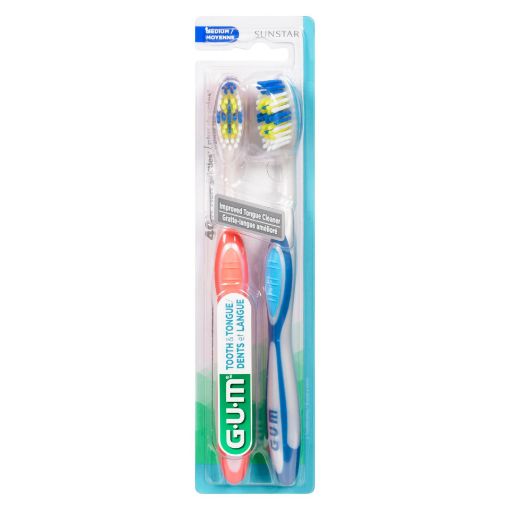 Picture of GUM TOOTHandTONGUE TOOTHBRUSH - MED 2S