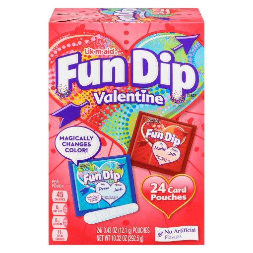 Picture of FUN DIP VALENTINES CLASSROOM PACK 292.5GR                                  