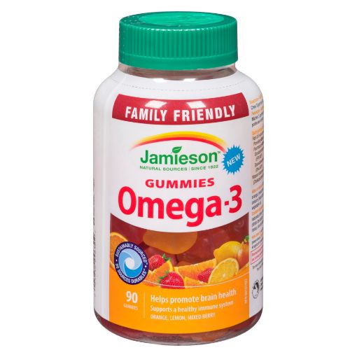 Picture of JAMIESON OMEGA 3 GUMMY 75MG - FAMILY FRIENDLY 90S