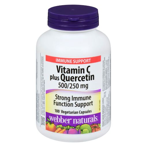 Picture of WEBBER NATURALS QUERCETIN 250MG WITH VITAMIN C CAPSULES 110S