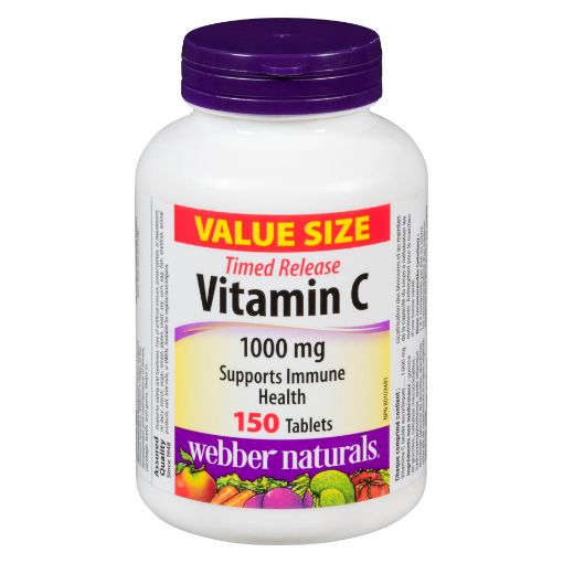 Picture of WEBBER NATURALS TIMED RELEASE VIT C 1000MG W/ ROSE HIPS 150S