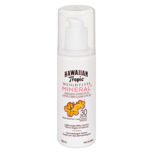 Picture of HAWAIIAN TROPIC MINERAL LOTION WEIGHTLESS SPF30 100ML
