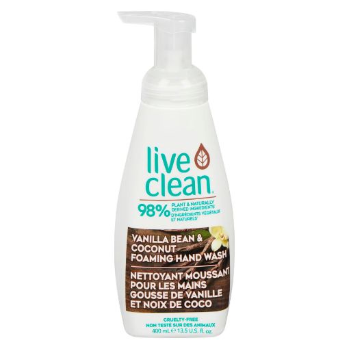 Picture of LIVE CLEAN FOAMING HAND SOAP - VANILLA BEAN and COCONUT 400ML