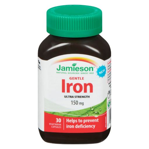 Picture of JAMIESON ULTRA STRENGTH IRON 150MG CAPSULES 30S