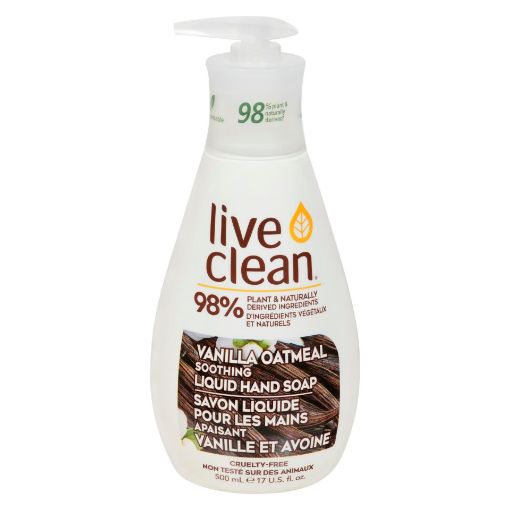 Picture of LIVE CLEAN LIQUID HAND SOAP - VANILLA OATMEAL SOOTHING 500ML