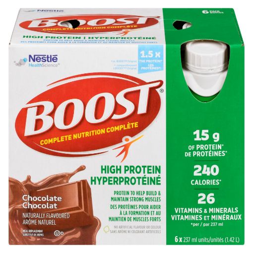 Picture of BOOST HI PROTEIN - CHOCOLATE4 6X237ML                                      
