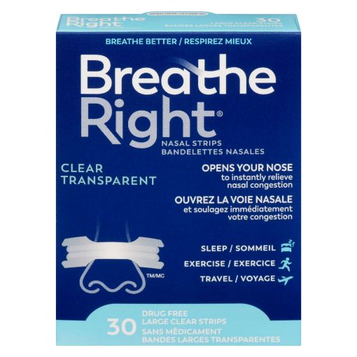 Picture of BREATHE RIGHT CLEAR LARGE 30S