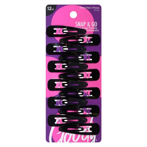 Picture of GOODY CLASSICS CONTOUR CLIPS - BLACK 12S