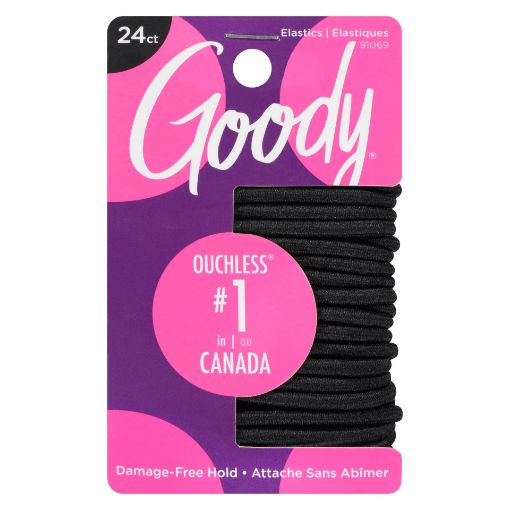 Picture of GOODY OUCHLESS ELASTICS - BLACK - X THICK 24S
