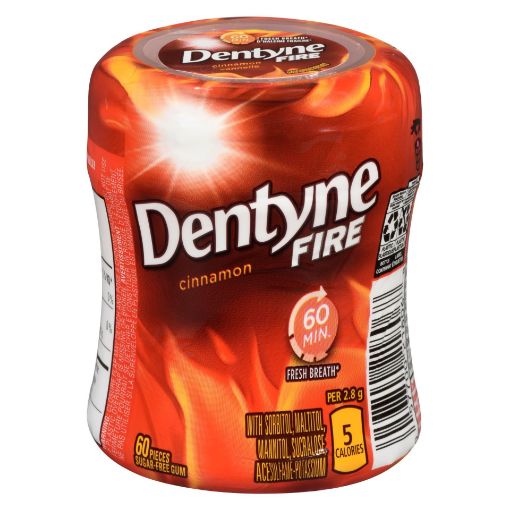 Picture of DENTYNE GUM BOTTLE - FIRE CINNAMON 60S                                     