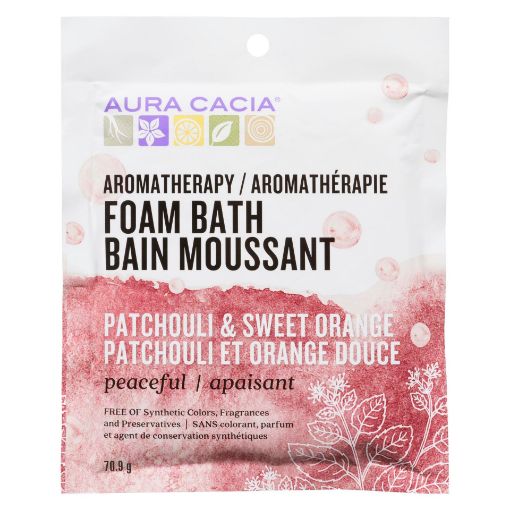 Picture of AURA CACIA FOAM BATH SACHETS - SWEET ORANGE PATCHOULI 71GR                 