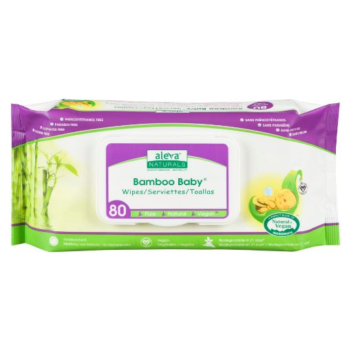 Picture of ALEVA NATURALS BAMBOO BABY WIPES 80S