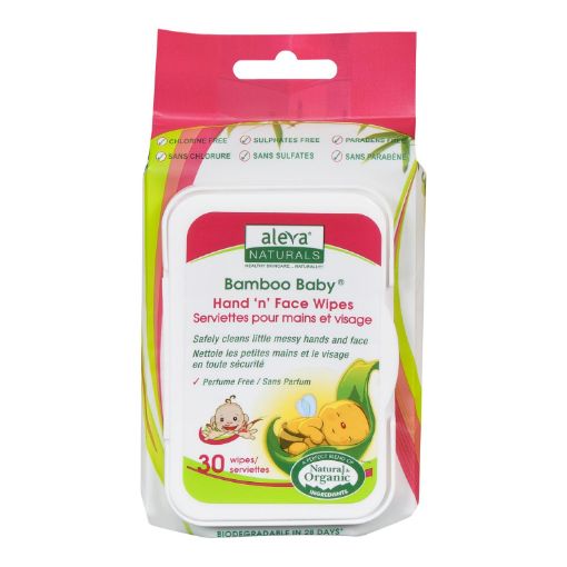 Picture of ALEVA NATURALS BAMBOO BABY HAND AND FACE WIPES 30S                         