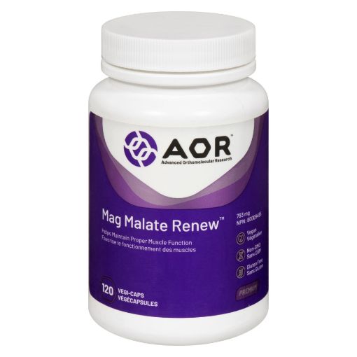 Picture of AOR MAGNESIUM MALATE RENEW - VEGETABLE CAPSULES 793MG 120S