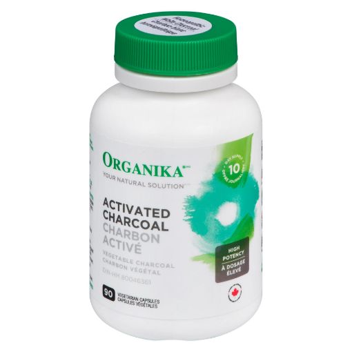 Picture of ORGANIKA ACTIVATED CHARCOAL CAPSULES 90S                                   