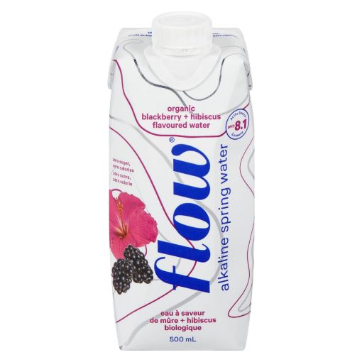 Picture of FLOW SPRING WATER - BLACKBERRY AND HIBISCUS 500ML