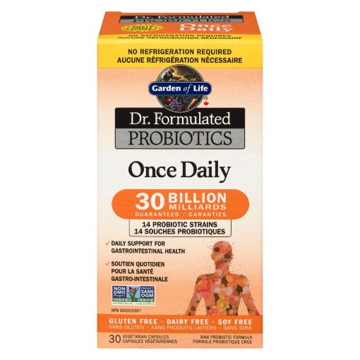 Picture of GARDEN OF LIFE DR. FORMULATED PROBIOTICS -ONCE DAILY 30 BILLION GUARANTEED - 13 PROBIOTIC STRAINS - VEGETARIAN CAPSULES 30S