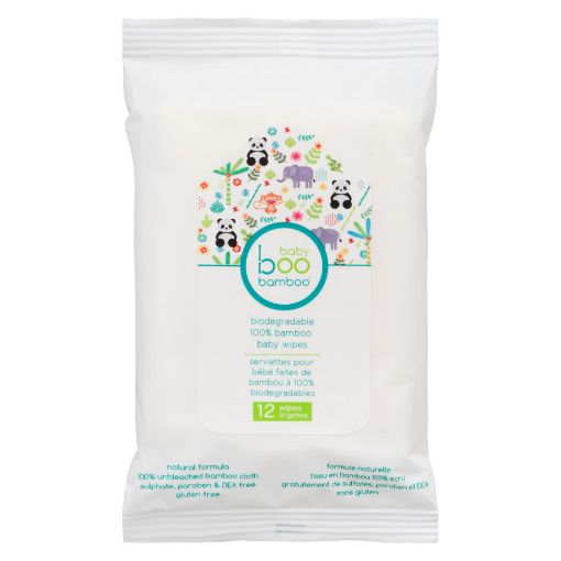 Picture of BOO BAMBOO BABY - BABY WIPES 12S