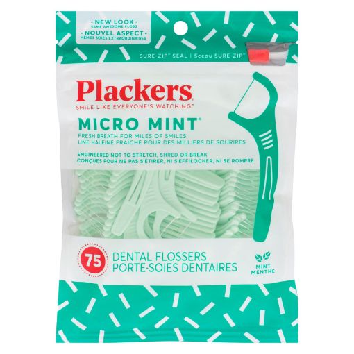 Picture of PLACKERS FLOSSERS - MICRO MINT  75S                                        