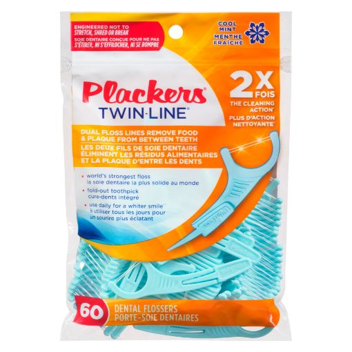 Picture of PLACKERS TWIN-LINE DENTAL FLOSS 60S