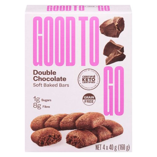 Picture of GOODTO GO SOFT BAKED BARS - DOUBLE CHOCOLATE 4X40GR