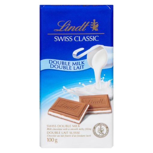 Picture of LINDT SWISS CLASSIC DOUBLE BAR - MILK 100GR