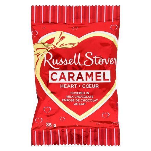 Picture of RUSSELL STOVER HEART - CARAMEL 35GR                                        