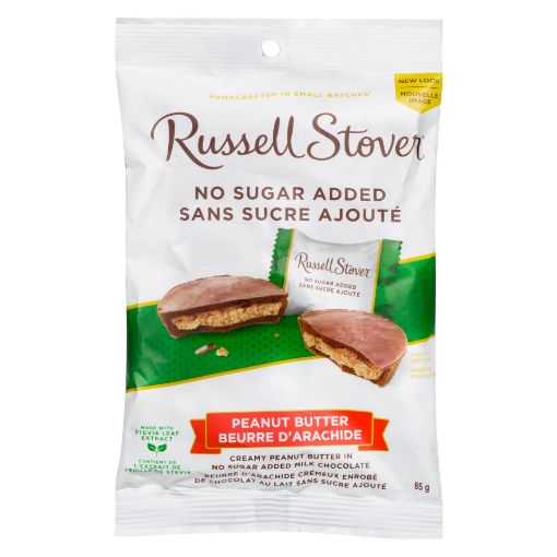 Picture of RUSSELL STOVER PEANUT BUTTER CUPS - NO SUGAR ADDED 85GR