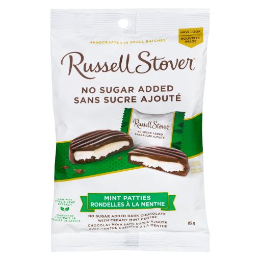 Picture of RUSSELL STOVER SUGAR FREE CHOCOLATE - MINT PATTIES 85GR