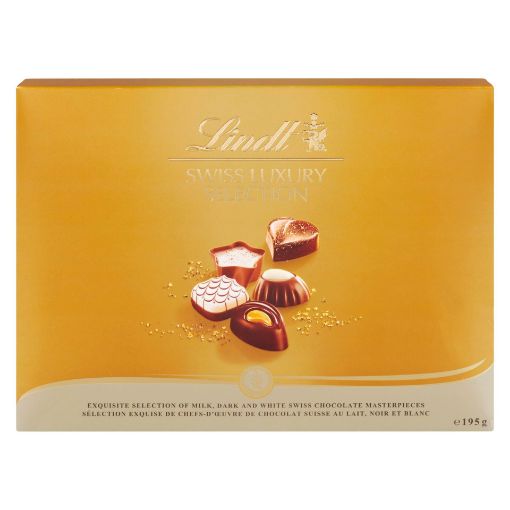 Picture of LINDT SWISS LUXURY TRADITION - ASSORTED BOX 195GR