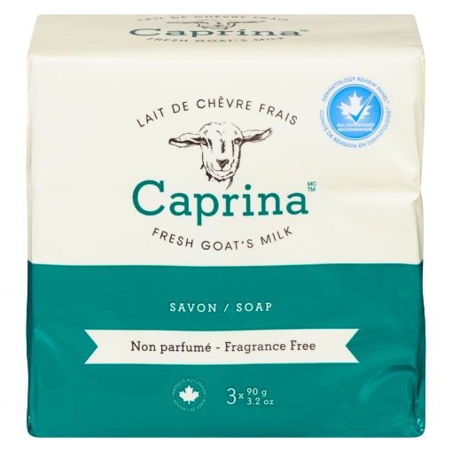 Picture of CAPRINA GOATS MILK BAR SOAP - UNSCENTED 3X90GR                             