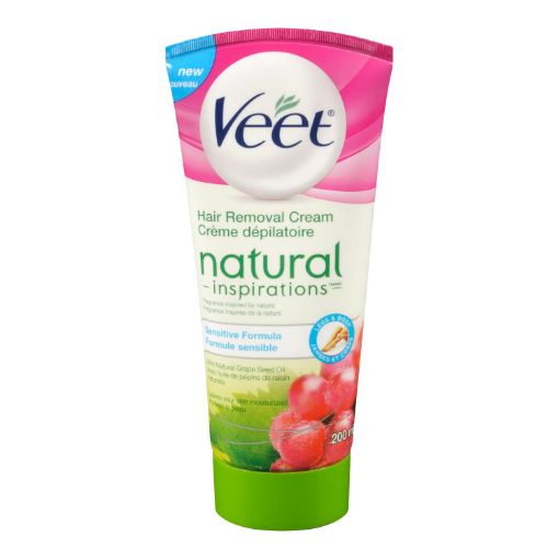 Picture of VEET NATURAL INSPIRATIONS - SENSITIVE FORMULA W/GRAPE SEED 200ML           