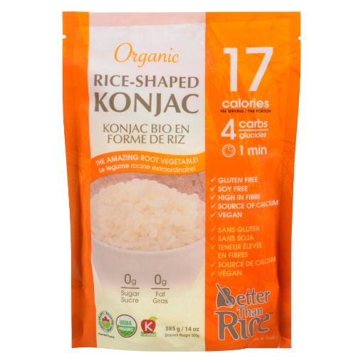 Picture of KONJAC RICE SHAPED PASTA -  ORGANIC 385GR