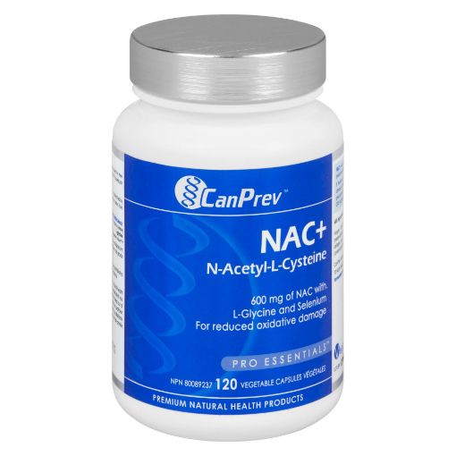 Picture of CANPREV NAC+ N-ACETYL-L-CYSTEINE - 600MG OF NAC WITH L-GLYCINE AND SELENIUM 120S