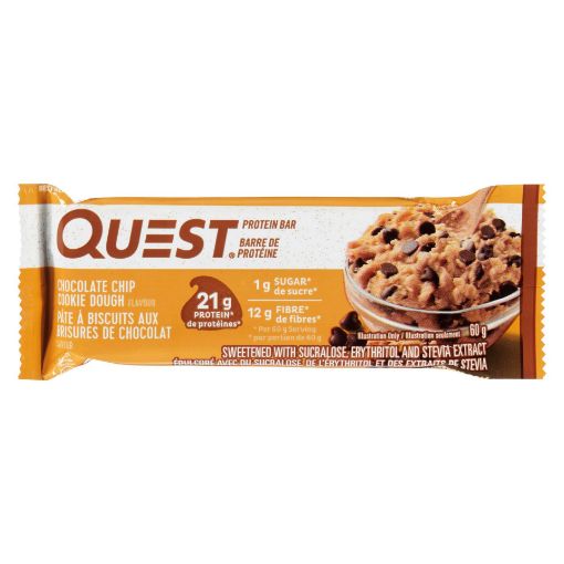Picture of QUEST BAR - CHOCOLATE CHIP COOKIE DOUGH 60GR                               