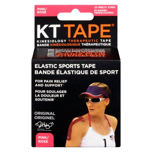 Picture of KT TAPE COTTON PINK 20 STRIPS                                              