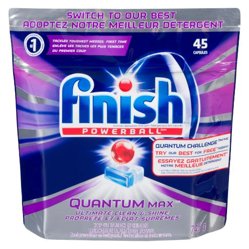 Picture of FINISH QUANTUM POWERBALL - AUTOMATIC DISHWASHER DETERGENT 45S    