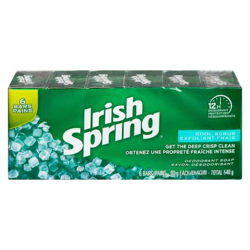 Picture of IRISH SPRING SOAP - COOL SCRUB BAR 6X90GR                                  