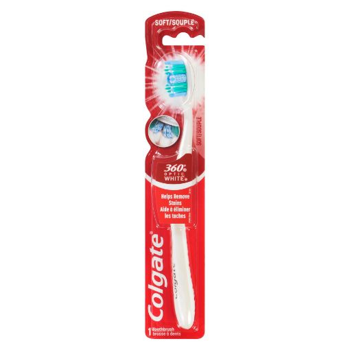Picture of COLGATE 360 OPTIC WHITE TOOTHBRUSH - SOFT                                  