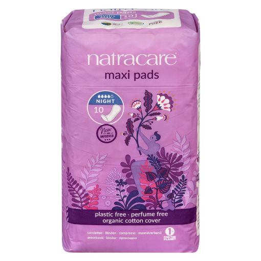 Picture of NATRACARE NIGHTTIME PADS 10S                                               