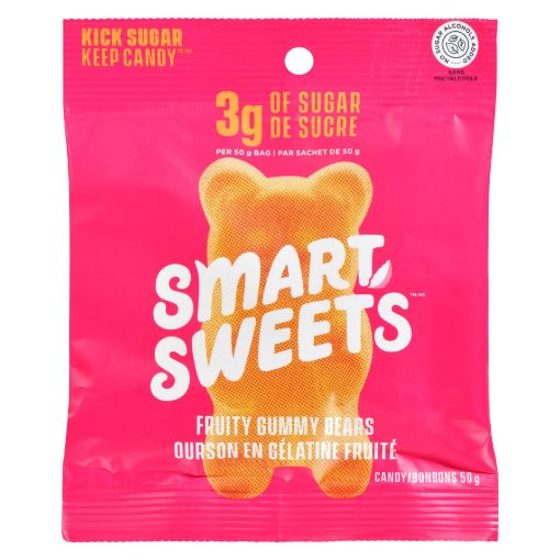 Picture of SMARTSWEETS GUMMY BEARS - FRUITY 50GR                                      