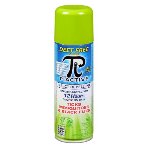 Picture of PIACTIVE INSECT REPELLENT - ORIGINAL 100% DEET FREE 12HR BAG ON VALVE 150GR