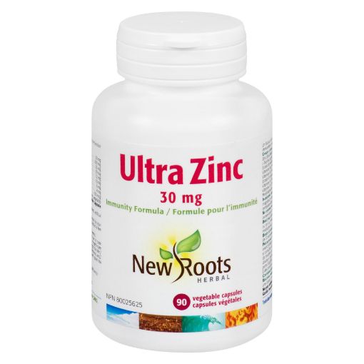 Picture of NEW ROOTS HERBAL ULTRA ZINC30MG IMMUNITY FORMULAVEGETABLE CAPSULES 90S