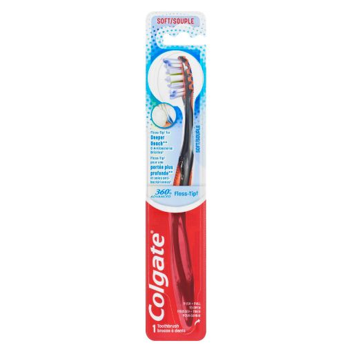 Picture of COLGATE 360 ADVANCED FLOSS-TIP TOOTHBRUSH - SOFT